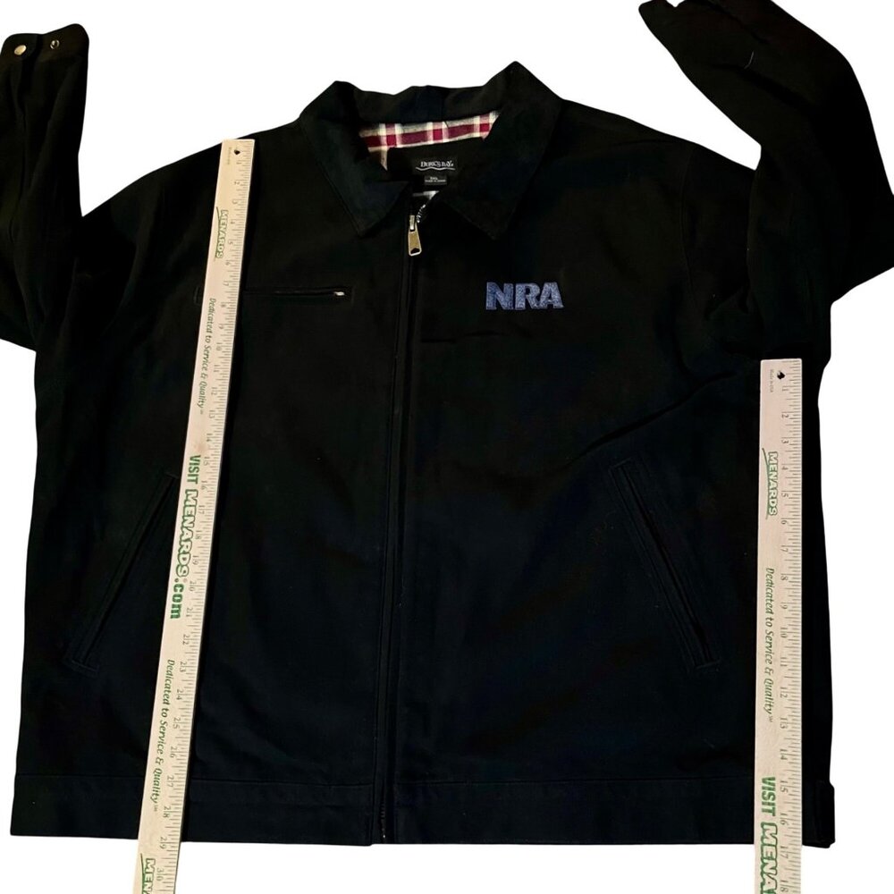 Burk’s Bay NRA Logo Jacket 3XL Flannel Lined Workwear Used - Picture 12 of 16